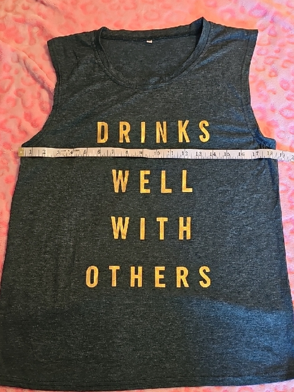 Graphic Tank with Gold Lettering - Picture 2 of 6